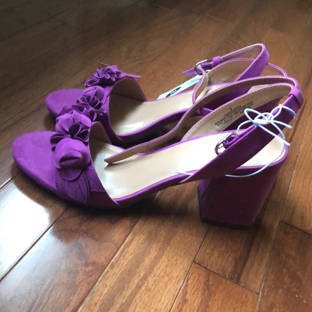 A New Day Purple Flower Sandals